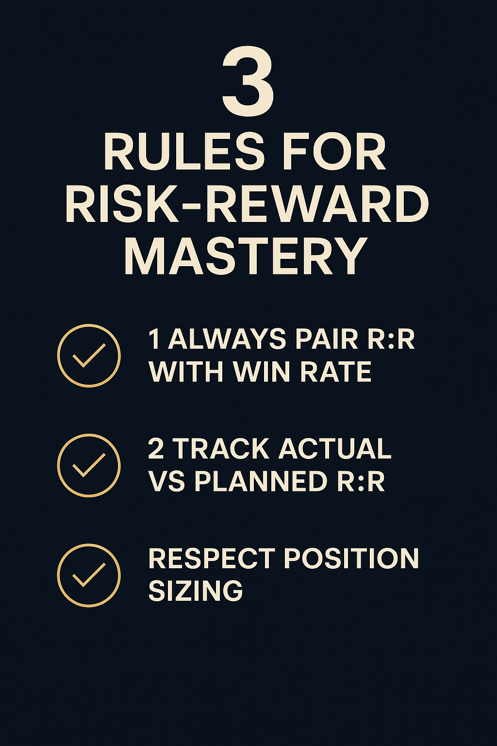Infographic: 3 Rules for Risk-Reward Mastery checklist